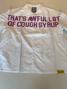 Awful Lot of Cough Syrup Button Shirt
